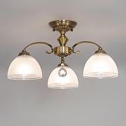 Люстра на штанге Citilux Франческа CL417133 цвет плафона/подвески Белый, цвет арматуры Бронза-2