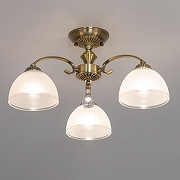 Люстра на штанге Citilux Франческа CL417133 цвет плафона/подвески Белый, цвет арматуры Бронза-7