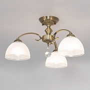 Люстра на штанге Citilux Франческа CL417133 цвет плафона/подвески Белый, цвет арматуры Бронза-8