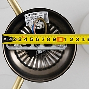 Люстра на штанге Citilux Франческа CL417133 цвет плафона/подвески Белый, цвет арматуры Бронза-11