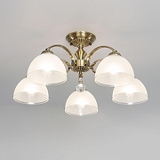 Люстра на штанге Citilux Франческа CL417153 цвет плафона/подвески Белый, цвет арматуры Бронза-1