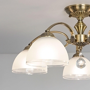 Люстра на штанге Citilux Франческа CL417153 цвет плафона/подвески Белый, цвет арматуры Бронза-10