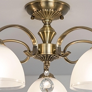 Люстра на штанге Citilux Франческа CL417153 цвет плафона/подвески Белый, цвет арматуры Бронза-12