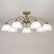 Люстра на штанге Citilux Франческа CL417173 цвет плафона/подвески Белый, цвет арматуры Бронза-2