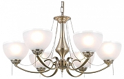 Люстра Citilux Франческа CL417263 цвет плафона/подвески Белый, цвет арматуры Бронза