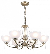 Люстра Citilux Франческа CL417263 цвет плафона/подвески Белый, цвет арматуры Бронза-1