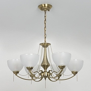 Люстра Citilux Франческа CL417263 цвет плафона/подвески Белый, цвет арматуры Бронза-4