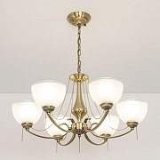 Люстра Citilux Франческа CL417263 цвет плафона/подвески Белый, цвет арматуры Бронза-8