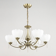 Люстра Citilux Франческа CL417263 цвет плафона/подвески Белый, цвет арматуры Бронза-10