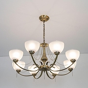 Люстра Citilux Франческа CL417283 цвет плафона/подвески Белый, цвет арматуры Бронза-6