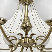 Люстра Citilux Франческа CL417283 цвет плафона/подвески Белый, цвет арматуры Бронза-7