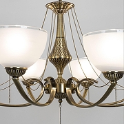 Люстра Citilux Франческа CL417283 цвет плафона/подвески Белый, цвет арматуры Бронза-10