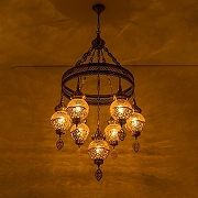 Люстра Citilux Каир CL419163 цвет плафона/подвески Бронза, Бежевый, цвет арматуры Бронза-2