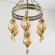 Люстра Citilux Каир CL419163 цвет плафона/подвески Бронза, Бежевый, цвет арматуры Бронза-5