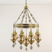 Люстра Citilux Каир CL419183 цвет плафона/подвески Бронза, Бежевый, цвет арматуры Бронза