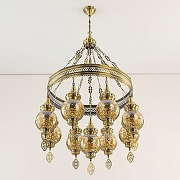 Люстра Citilux Каир CL419183 цвет плафона/подвески Бронза, Бежевый, цвет арматуры Бронза-1