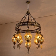 Люстра Citilux Каир CL419183 цвет плафона/подвески Бронза, Бежевый, цвет арматуры Бронза-2