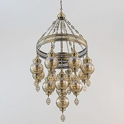 Люстра Citilux Каир CL419193 цвет плафона/подвески Бронза, Бежевый, цвет арматуры Бронза