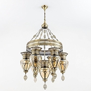 Люстра Citilux Каир CL419263 цвет плафона/подвески Бронза, Бежевый, цвет арматуры Бронза-1