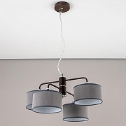 Люстра Citilux Форма CL428241 цвет плафона/подвески Серый, цвет арматуры Коричневый-6