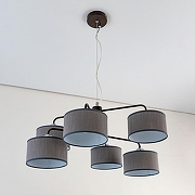 Люстра Citilux Форма CL428261 цвет плафона/подвески Серый, цвет арматуры Коричневый-5