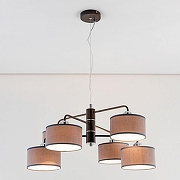 Люстра Citilux Форма CL428261 цвет плафона/подвески Серый, цвет арматуры Коричневый-6