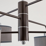 Люстра Citilux Форма CL428261 цвет плафона/подвески Серый, цвет арматуры Коричневый-7