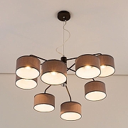 Люстра Citilux Форма CL428281 цвет плафона/подвески Серый, цвет арматуры Коричневый-7