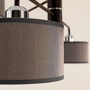 Люстра Citilux Форма CL428281 цвет плафона/подвески Серый, цвет арматуры Коричневый-11