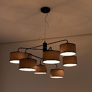 Люстра Citilux Форма CL428281 цвет плафона/подвески Серый, цвет арматуры Коричневый-14