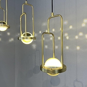 Люстра Imperiumloft DIGHTON dighton-ch01 цвет плафона/подвески Прозрачный, цвет арматуры Латунь-4