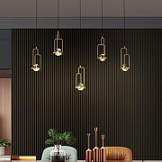 Люстра Imperiumloft DIGHTON dighton-ch01 цвет плафона/подвески Прозрачный, цвет арматуры Латунь-12