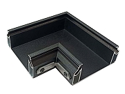 Соединитель угловой L-образный встраиваемый Denkirs Flod DK5851-BK цвет черный