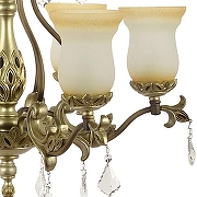 Люстра Dio D’Arte Dorato Dorato E 1.1.6.200 S цвет плафона/подвески Белый, Прозрачный, цвет арматуры Золото-2