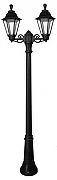 Фонарный столб Fumagalli Rut E26.156.S20.AXF1R цвет плафона/подвески Прозрачный, цвет арматуры Черный