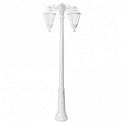 Фонарный столб Fumagalli Rut E26.156.S20.WYF1R цвет плафона/подвески Опал, цвет арматуры Белый