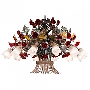 Люстра Lucia Tucci Fiori di Rose Fiori di rose 1760.12 цвет плафона/подвески Белый, цвет арматуры Разноцветный