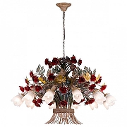Люстра Lucia Tucci Fiori di Rose Fiori di rose 1760.12 цвет плафона/подвески Белый, цвет арматуры Разноцветный-1