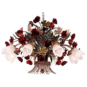 Люстра Lucia Tucci Fiori di Rose Fiori di rose 1760.8 цвет плафона/подвески Белый, цвет арматуры Разноцветный