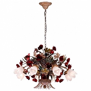 Люстра Lucia Tucci Fiori di Rose Fiori di rose 1760.8 цвет плафона/подвески Белый, цвет арматуры Разноцветный-1