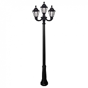 Фонарный столб Fumagalli Rut E26.157.R21.AXF1R цвет плафона/подвески Прозрачный, цвет арматуры Черный