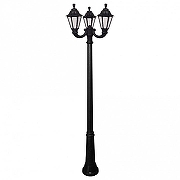 Фонарный столб Fumagalli Rut E26.157.R30.AXF1R цвет плафона/подвески Прозрачный, цвет арматуры Черный