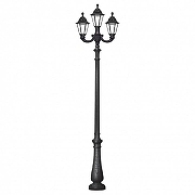 Фонарный столб Fumagalli Rut E26.202.R21.AXF1R цвет плафона/подвески Прозрачный, цвет арматуры Черный