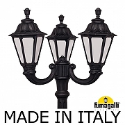 Фонарный столб Fumagalli Rut E26.202.R30.AXF1R цвет плафона/подвески Прозрачный, цвет арматуры Черный-1