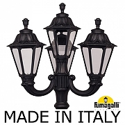 Фонарный столб Fumagalli Rut E26.202.R31.AXF1R цвет плафона/подвески Прозрачный, цвет арматуры Черный-1
