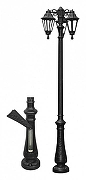 Фонарный столб Fumagalli Rut E26.202.S30.AXF1R DN цвет плафона/подвески Прозрачный, цвет арматуры Черный