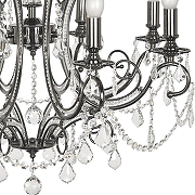 Люстра Dio D’Arte Fabrizia Fabrizia E 1.1.8.200 NB цвет плафона/подвески Прозрачный, цвет арматуры Никель-3