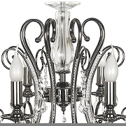 Люстра Dio D’Arte Fabrizia Fabrizia E 1.1.8.200 NB цвет плафона/подвески Прозрачный, цвет арматуры Никель-4