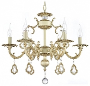 Люстра Arti Lampadari Falcone Falcone E 1.1.6.600 CG цвет плафона/подвески Прозрачный, цвет арматуры Золото