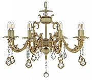 Люстра Arti Lampadari Falcone Falcone E 1.1.8.600 CG цвет плафона/подвески Прозрачный, цвет арматуры Золото-1